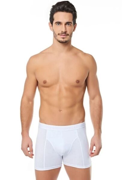 Tutku Likralı Vücudu Saran Düz Erkek Boxer 6 lı Paket