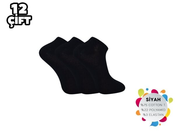 Fantasia 0675 Penye Erkek Patik Çorap 12 li Paket