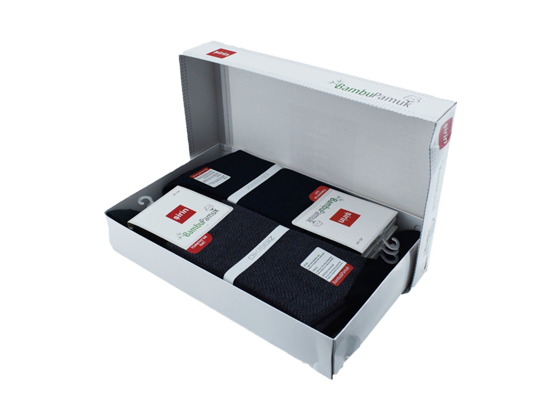 Şirin 7900 Bambu Erkek Jakarlı Uzun Çorap 12 li Paket
