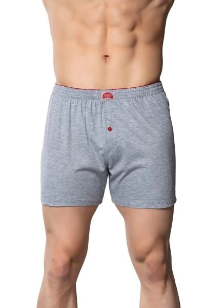 Gümüş 4020 Havlu Bel Düğmeli Bol Boxer 6 lı Paket