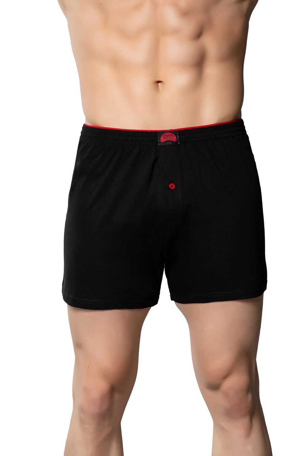 Gümüş 4020 Havlu Bel Düğmeli Bol Boxer 6 lı Paket
