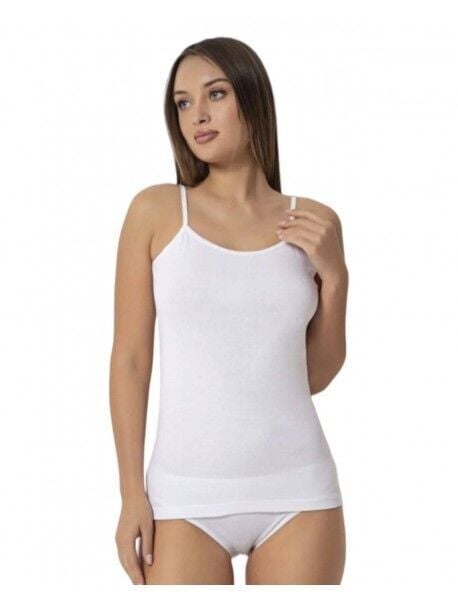 Gümüş 3008 Ribana (Likralı) İp Askılı Kadın Atlet 6 lı Paket