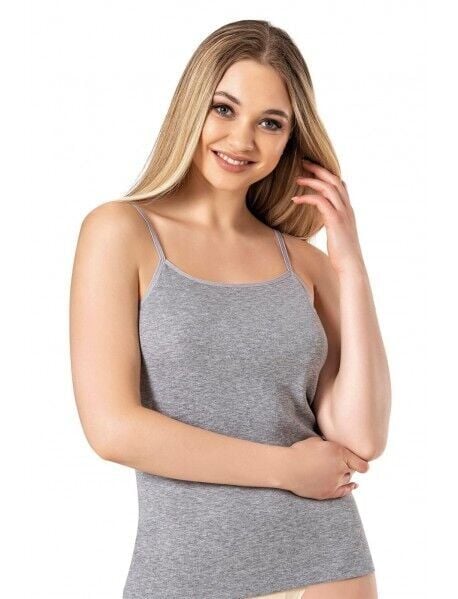 Gümüş 4023 Ribana İp Askılı Kadın Atlet Gri 6 lı Paket