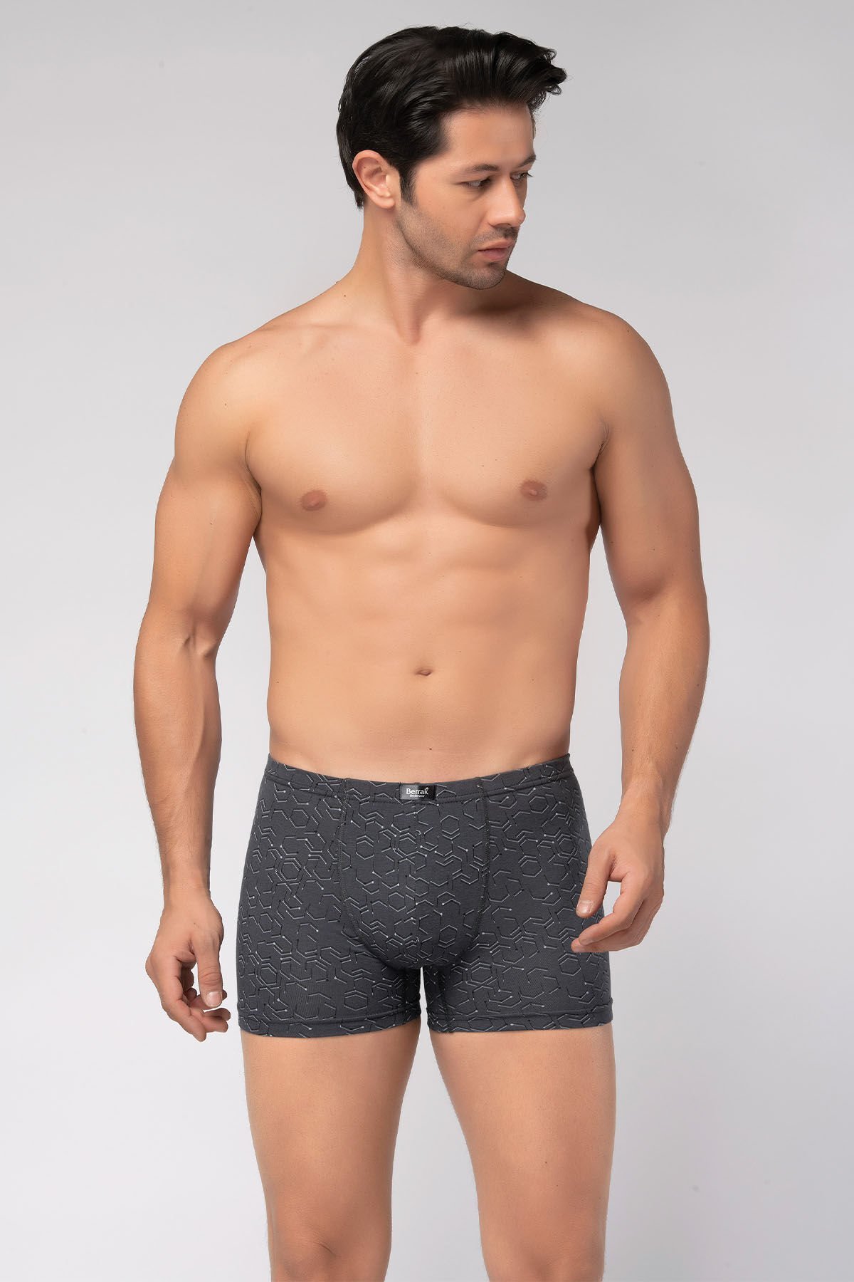 Berrak 4497 İnce Bel Desenli Erkek Boxer 10 lu Paket