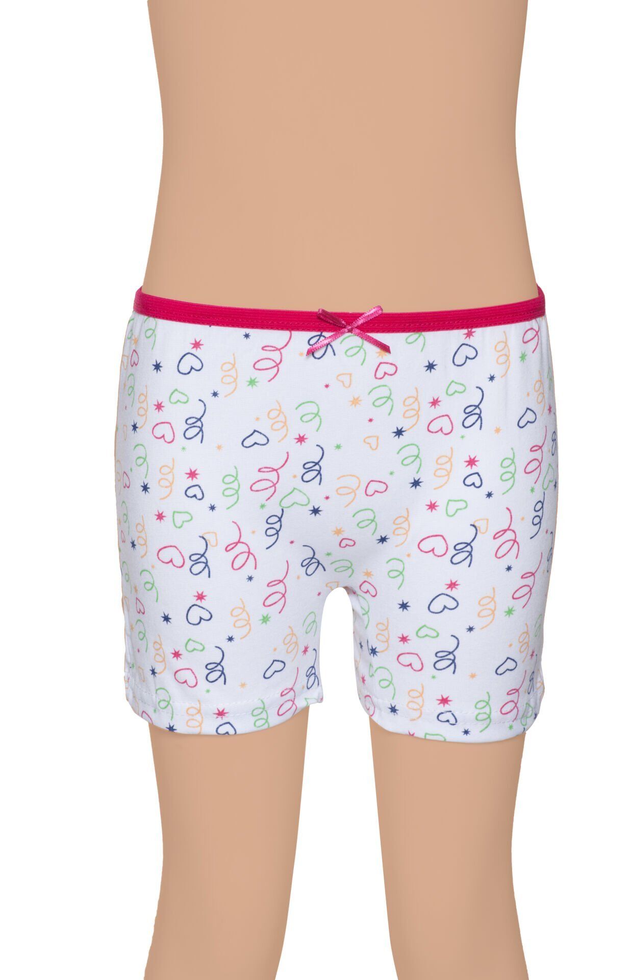 Gümüş 3072 Renkli Kız Çocuk Boxer 12 li Paket