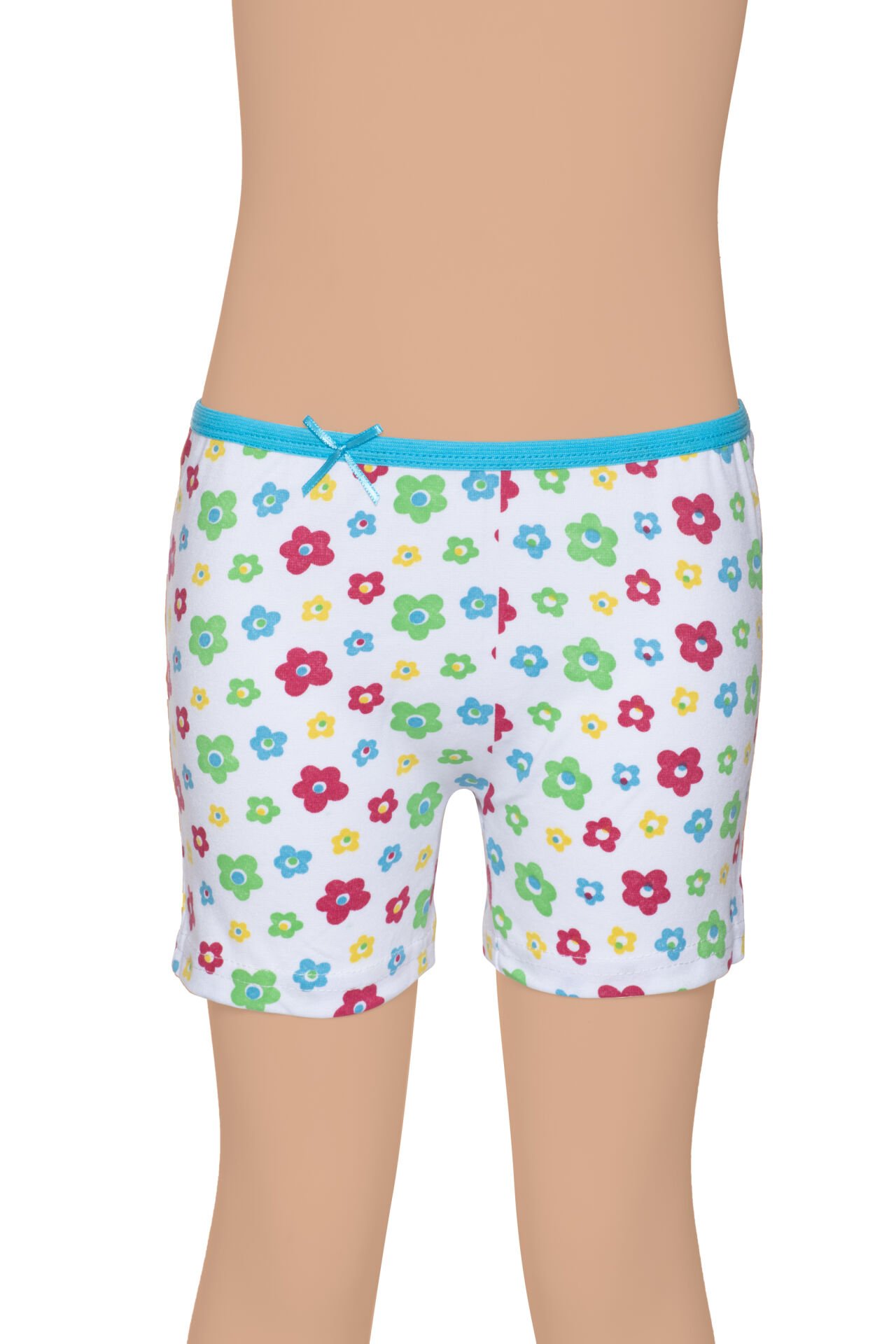 Gümüş 3072 Renkli Kız Çocuk Boxer 12 li Paket