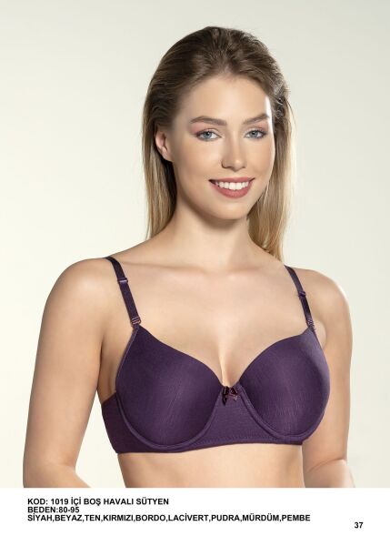 Liza 1019 Sabit Askılı Telli İçi Boş Sütyen 6 lı Paket