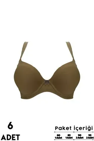 Liza 2420 Parmak Dolgulu Sütyen 6 lı Paket