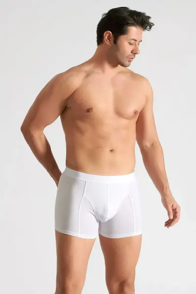 Tutku Likralı Vücudu Saran Düz Erkek Boxer 6 lı Paket