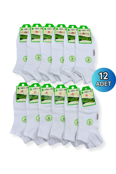 Dündar 0645 Bambu Bayan Patik Çorap 12 li Paket