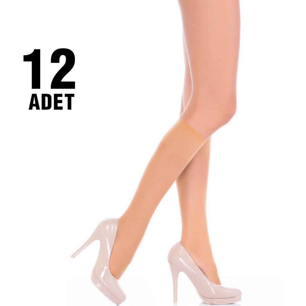 Penti Fit 15 Parlak Dizaltı Burunlu Pantolon Çorap 12 li Kutu
